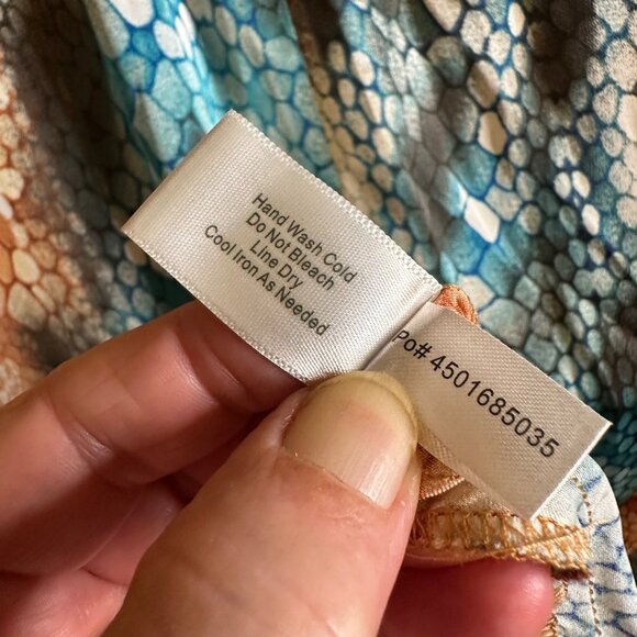 Boston Proper Python Melange Maxi Halter Dress 6 Whimsical Flowing Cruise NWT - Picture 10 of 15